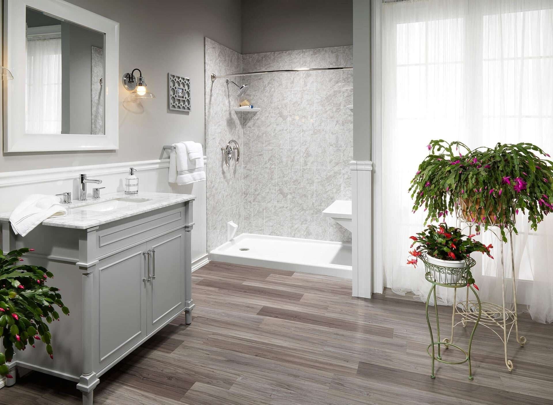 Arctic-Hopscotch-Chrome-White-Bench-Shower-Base